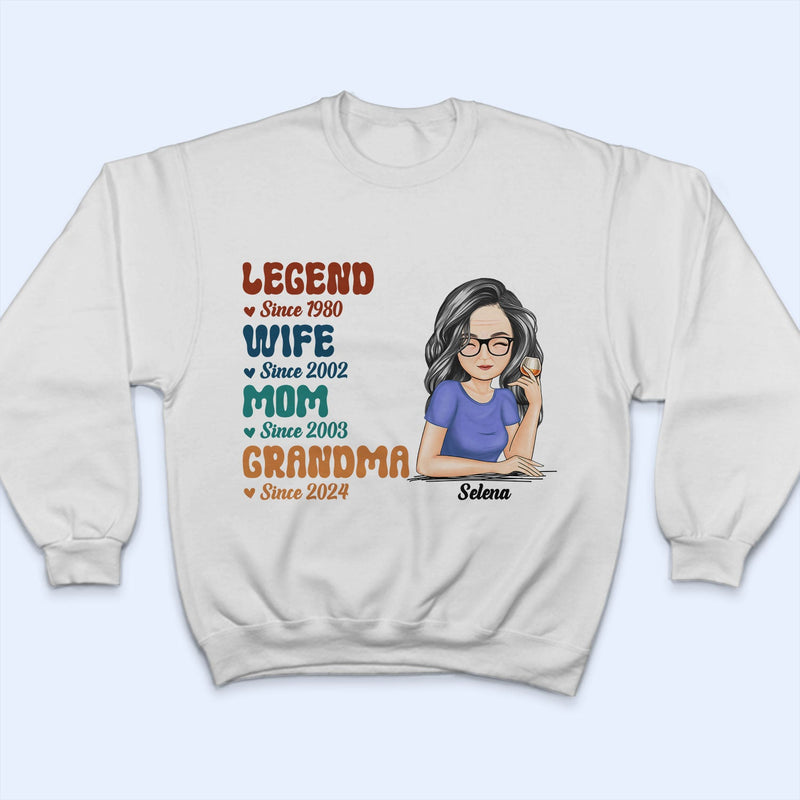 Legend Wife Mom - Gift For Mother - Personalized T Shirt