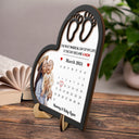 Custom Photo Calendar Most Magical Day - Gift For Mom - Personalized 2-Layered Wooden Plaque With Stand