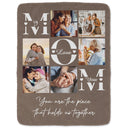 Custom Photo Mom You Are The Piece That Hold Us Together - Gift For Mom - Personalized Fleece Blanket, Sherpa Blanket