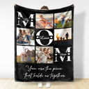 Custom Photo Mom You Are The Piece That Hold Us Together - Gift For Mom - Personalized Fleece Blanket, Sherpa Blanket