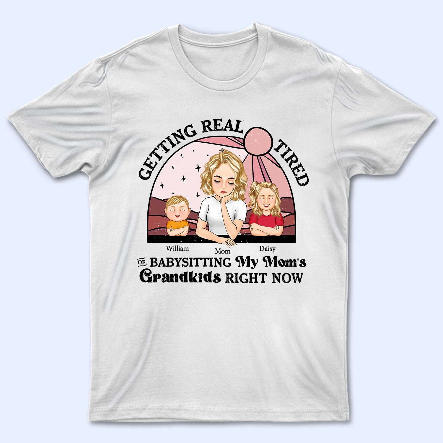 My Mom's Grandkids - Gift For Mom And Aunt - Personalized T Shirt