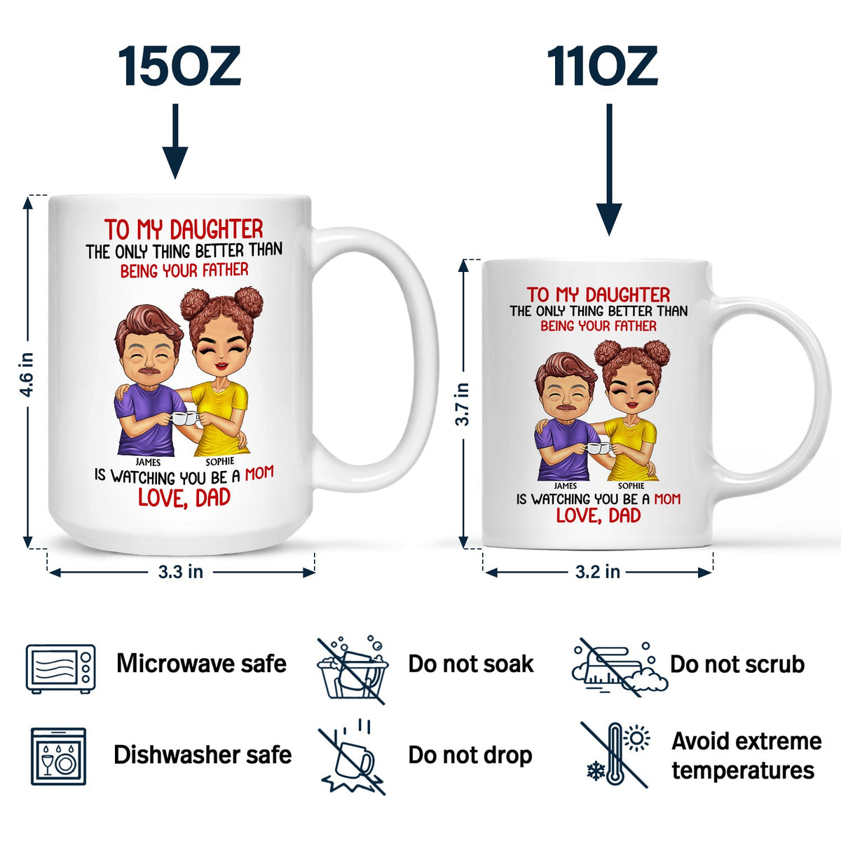 Better Than Being Your Father - Gift For Son - Personalized Mug