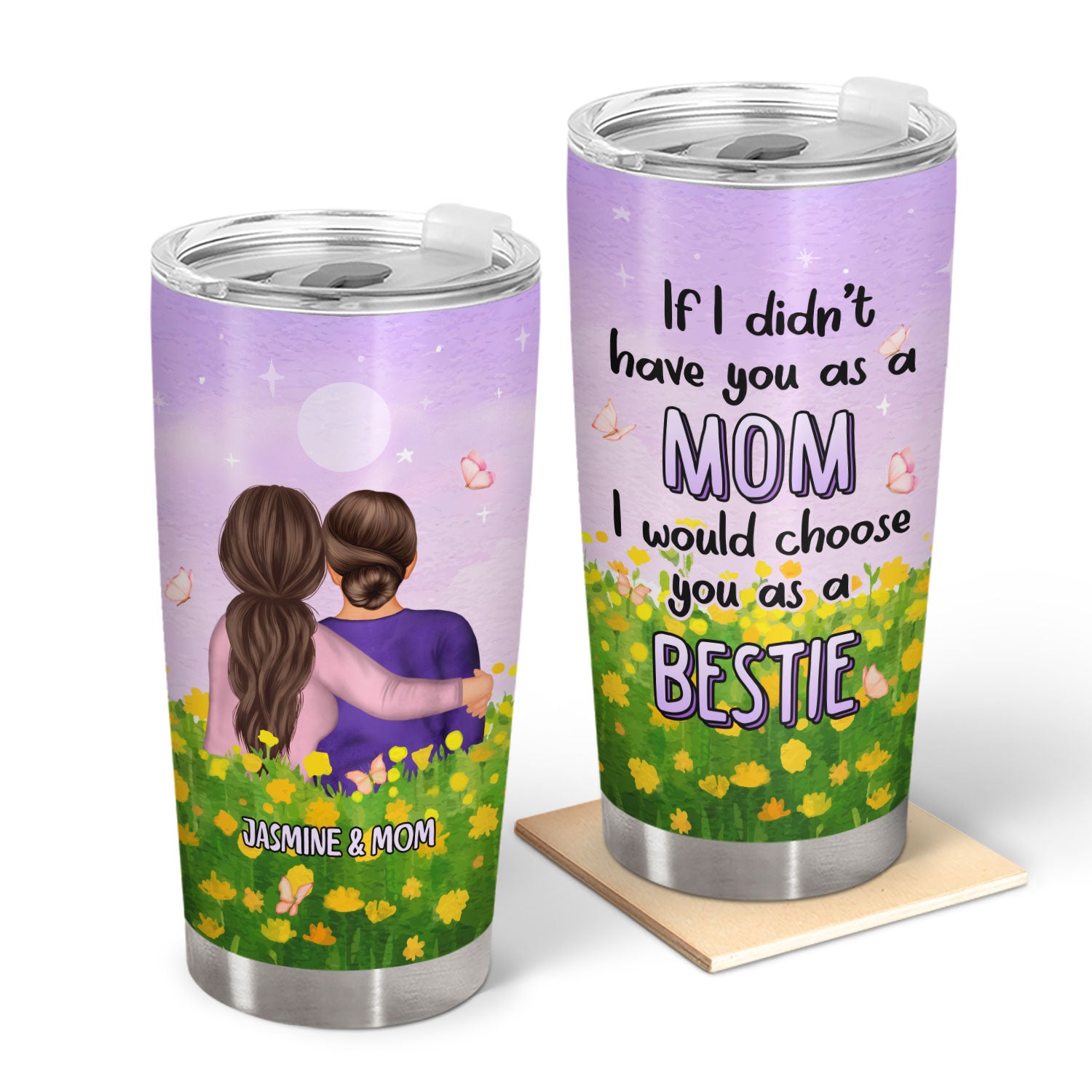 Mother Daughter Choose You As A Bestie - Gift For Mom - Personalized Tumbler