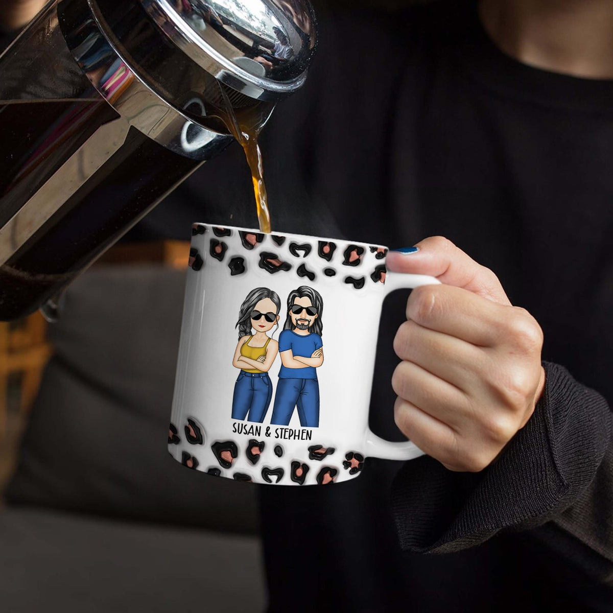Best Sister Ever - Gift For Siblings - 3D Inflated Effect Printed Mug, Personalized White Edge-to-Edge Mug