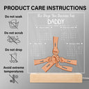 Calendar The Day You Became Our Daddy - Personalized 3D Led Light Wooden Base