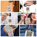 Qr Code This Awesome Dad Belongs To - Personalized Acrylic Keychain