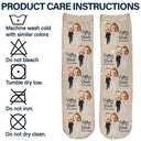Custom Photo Father Of The Bride - Personalized Socks