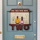 And Then There Were - Personalized Custom Shaped Wood Sign