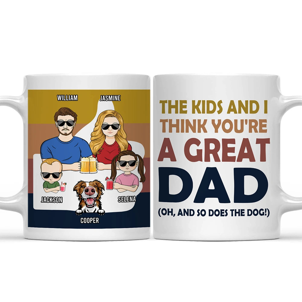 You're A Great Dad - Personalized Mug