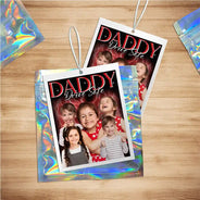 Custom Photo Vintage Daddy Drive Safe - Personalized Photo Air Freshener