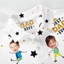 Custom Photo Best Dad Ever - Personalized Polo Shirt
