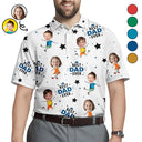 Custom Photo Best Dad Ever - Personalized Polo Shirt