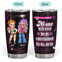 Bestie Y2K Entertained By Us As Us - Personalized Tumbler