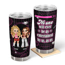 Bestie Y2K Entertained By Us As Us - Personalized Tumbler