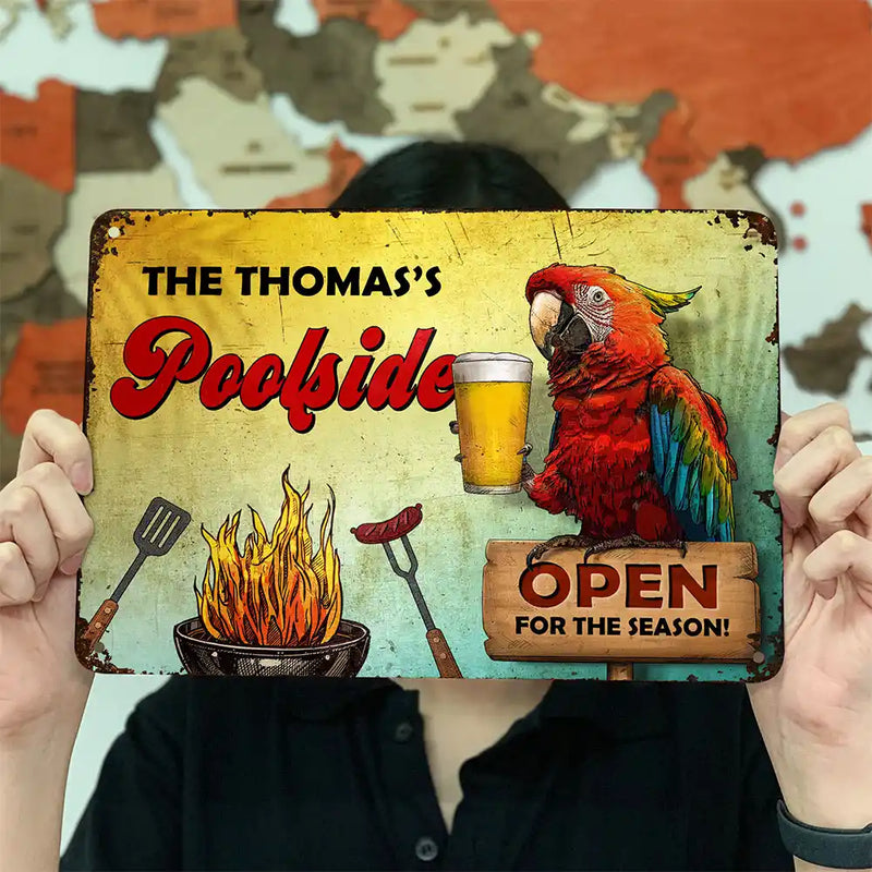 Ouvert pour la saison - Panneaux métalliques classiques personnalisés