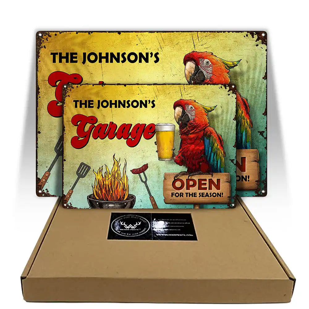 Ouvert pour la saison - Panneaux métalliques classiques personnalisés