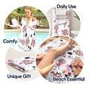 Custom Photo Best Dad Ever Coconut Palm - Personalized Beach Towel