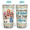 Y2K Bestie I'd Shank For You - Personalized Tumbler