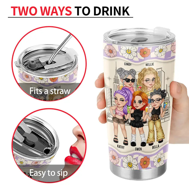 Y2K Bestie I'd Shank For You - Personalized Tumbler