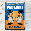 Another Day In Paradise - Personalized Classic Metal Signs