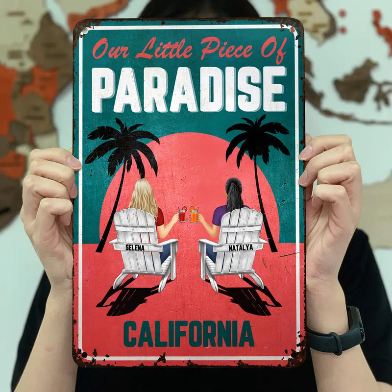 Another Day In Paradise - Personalized Classic Metal Signs