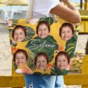Custom Photo Funny Family Pet Face - Personalized Beach Bag