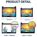 Couple Beach You & Me With An Ocean View - Personalized Window Hanging Suncatcher Ornament