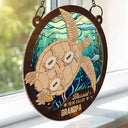 Sea Turtle Blessed To Be Called - Personalized Window Hanging Suncatcher Ornament