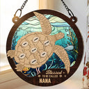 Sea Turtle Blessed To Be Called - Personalized Window Hanging Suncatcher Ornament