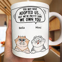 Dogs & Cats We Own You - Personalized Mug