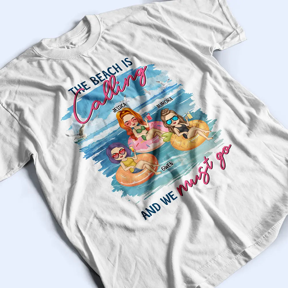 Warning The Girls Are Drinking Again Summer Beach Vibe - Personalized T Shirt