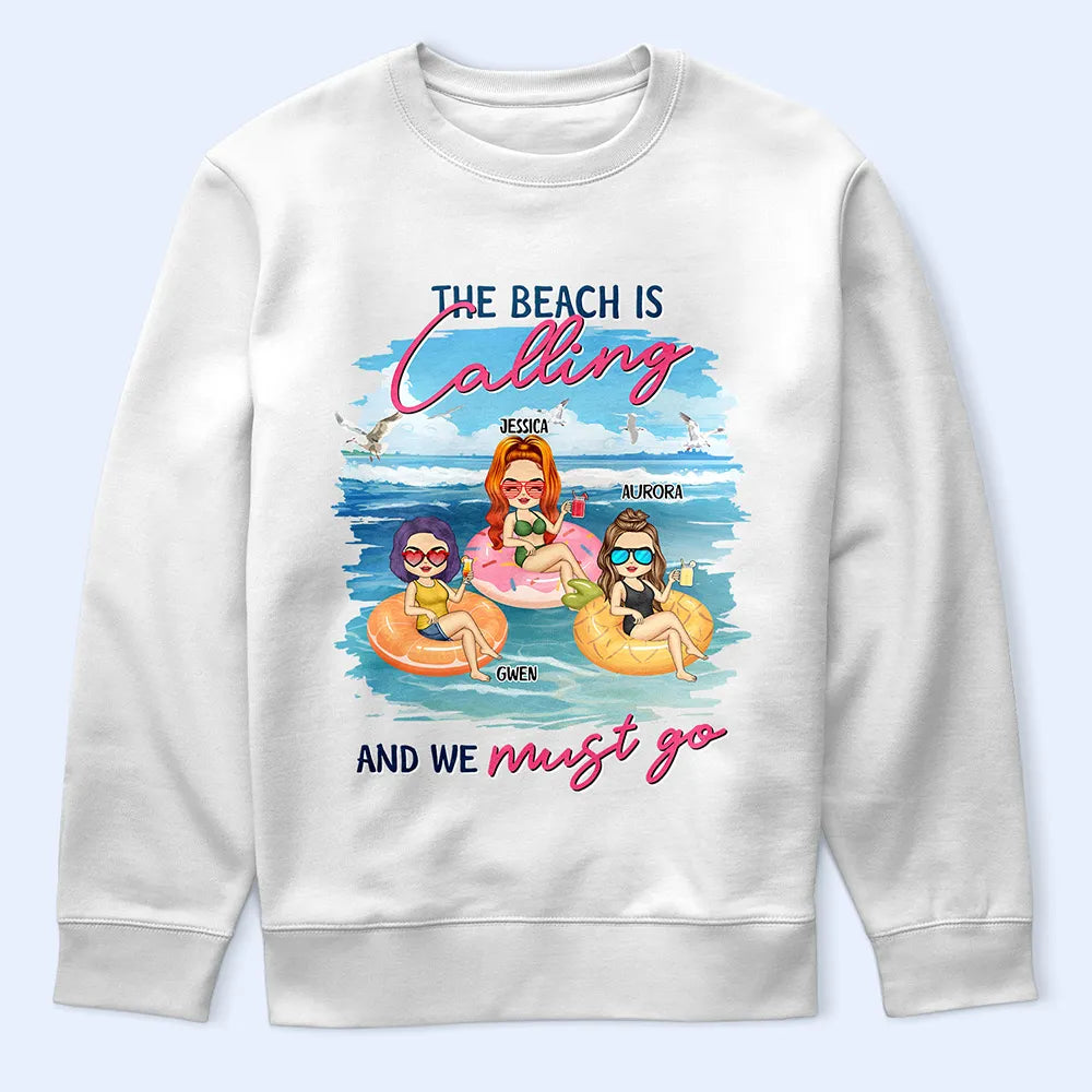 Warning The Girls Are Drinking Again Summer Beach Vibe - Personalized T Shirt