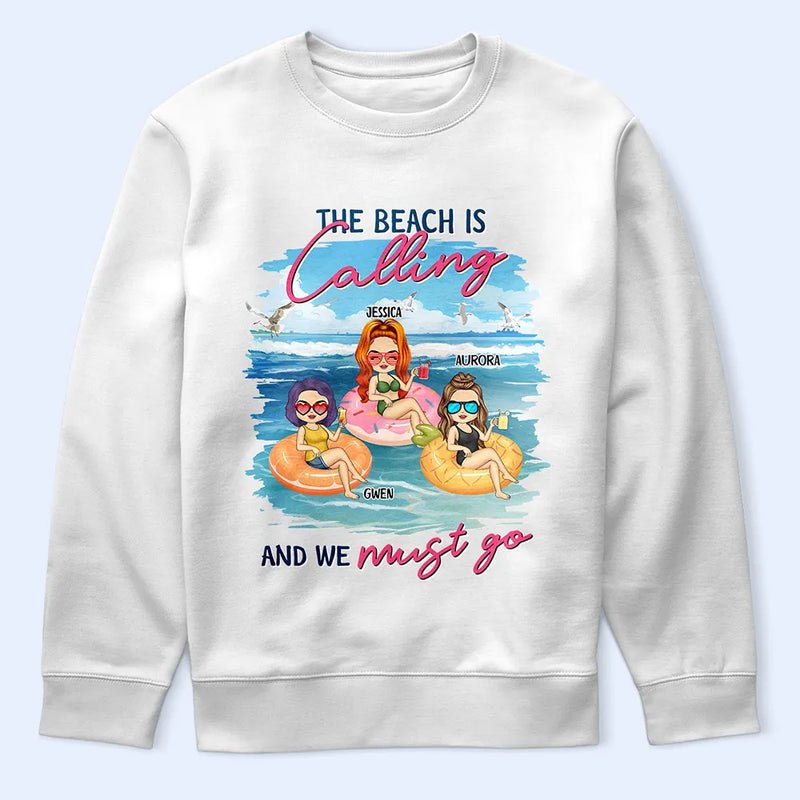 Warning The Girls Are Drinking Again Summer Beach Vibe - Personalized T Shirt