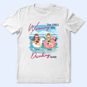 Warning The Girls Are Drinking Again Summer Beach Vibe - Personalized T Shirt