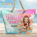 Beach Stuff Summer - Personalized Beach Bag