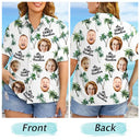 Custom Photo Family Vacation Family Trip - Personalized Hawaiian Shirt