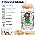 Just One More Chapter - Personalized Clear Glass Can