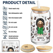 Just One More Chapter - Personalized Clear Glass Can