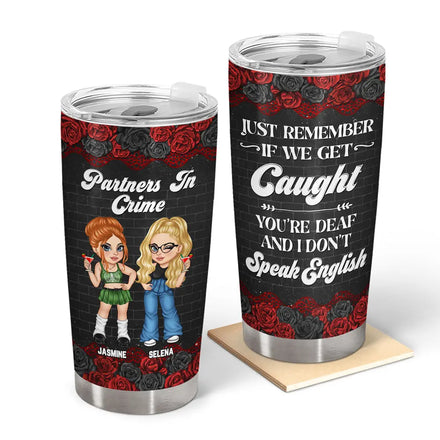 Y2K Bestie Partners In Crime - Personalized Tumbler