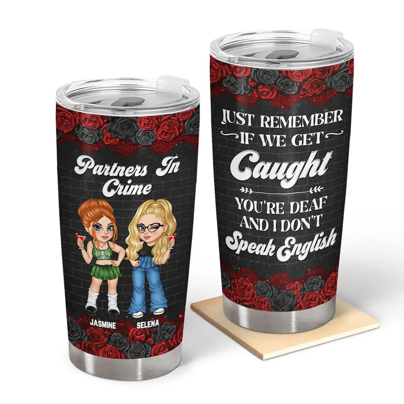 Y2K Bestie Partners In Crime - Personalized Tumbler