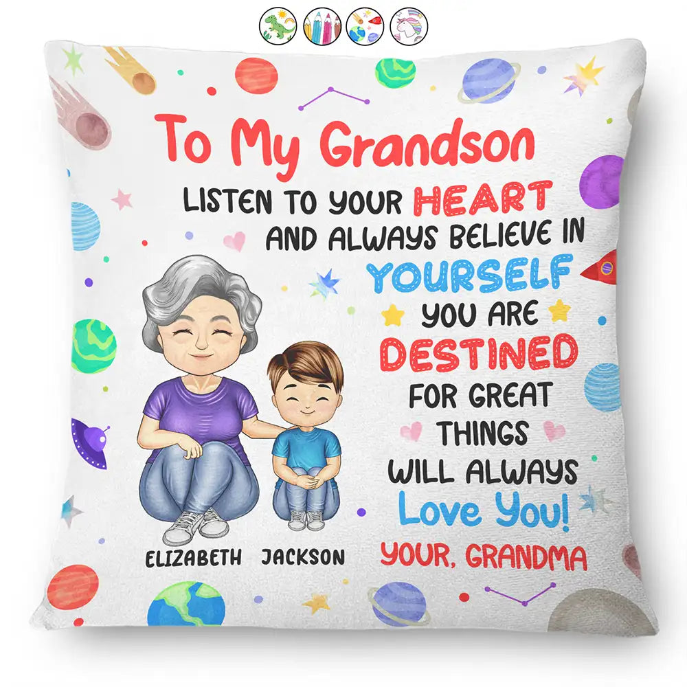 Listen To Your Heart And Always Believe In Yourself - Personalized Pillow
