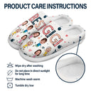 Custom Photo Best Nana Mom Ever - Personalized Fluffy Slippers