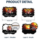 Besties Sisters Forever - Personalized Window Hanging Suncatcher Ornament