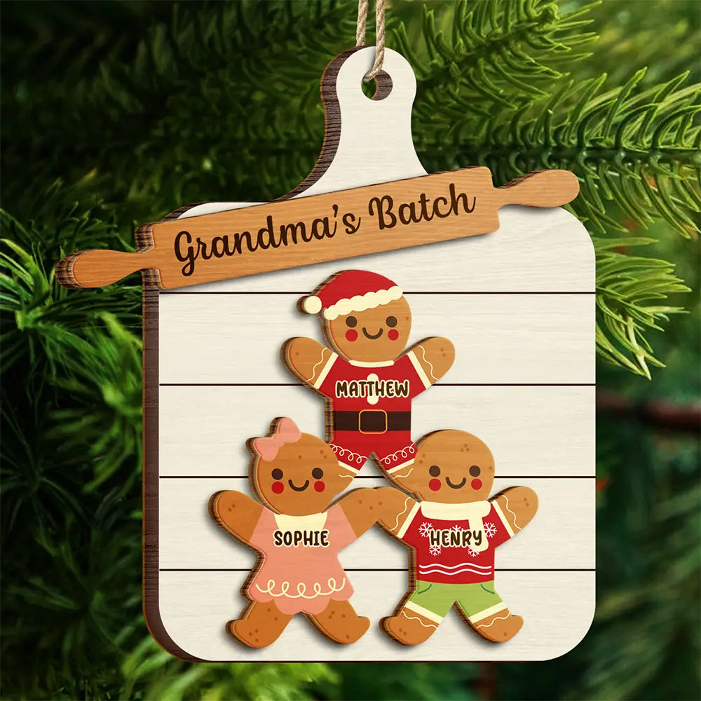 Biscuits Grandma Perfect Batch Icon - Décoration en bois personnalisée à 2 couches 