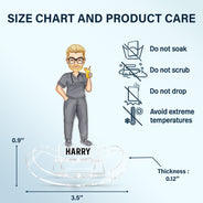 Nurse Cartoon Vector - Gift For Nurses - Personalized Acrylic Shaking Stand