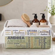 Gift For Kids, Adorable, Custom Text - Kid Baby Family Custom Name - Personalized Storage Basket