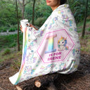 Top Market - Kid Boy Kid Girl Monogram - Personalized Fleece Blanket, Sherpa Blanket