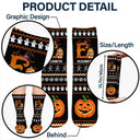 Funny,Gift For Kids,Halloween - Kid Monogram Halloween - Personalized Socks