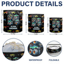 Gift For Kids, Funny - Kid Monster Truck Toy Container Monogram Initial - Personalized Laundry Basket, Storage Basket