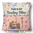 Gift For Kids, Gift For Grandkids, Happy - Kid Reading Pillow Birth Month Flower - Personalized Pocket Pillow